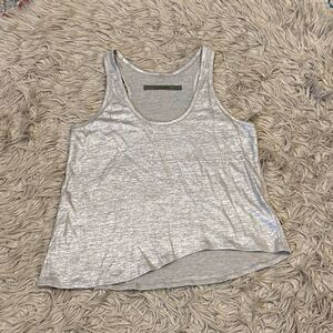 Enza Costa shimmery linen blouse size medium